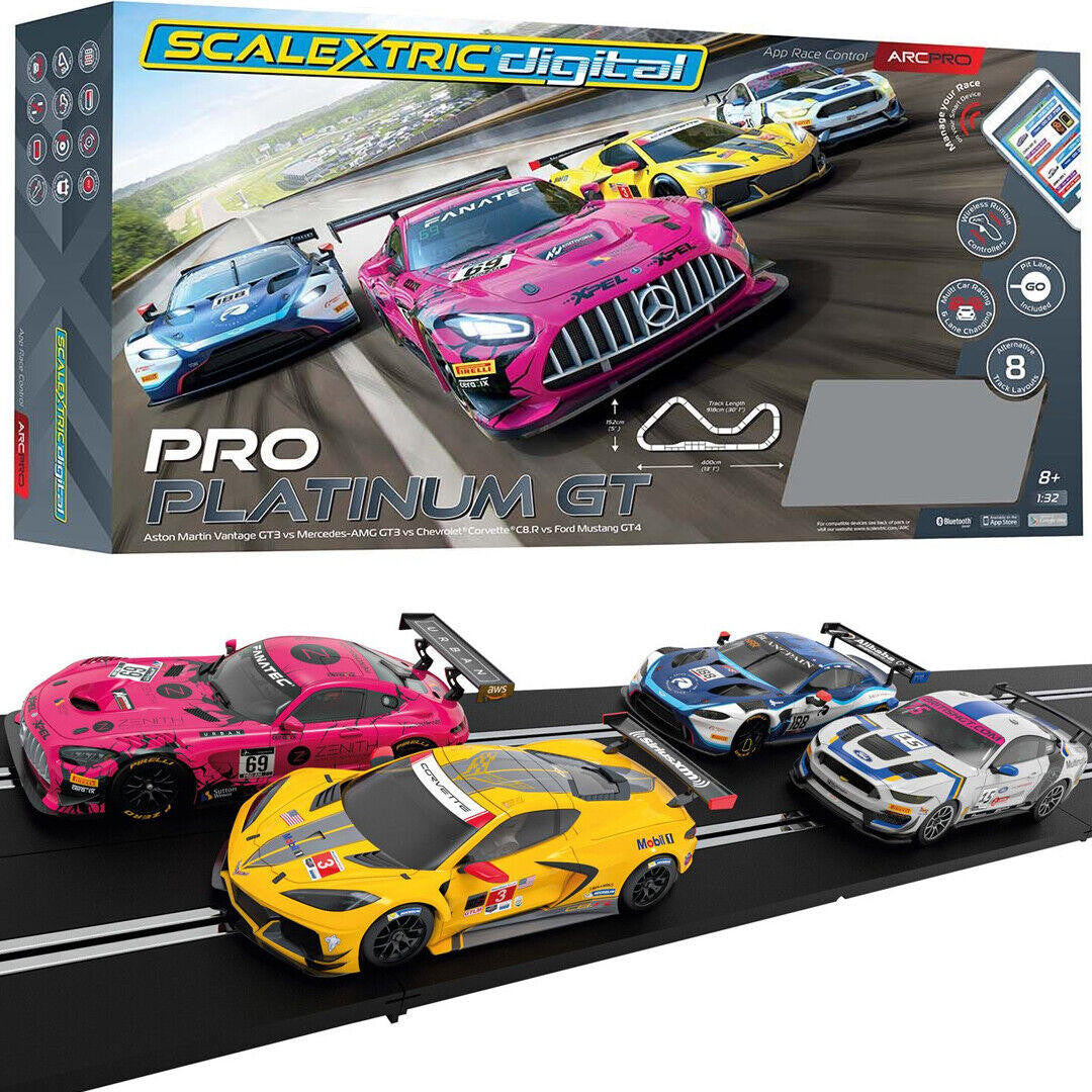 Scalextric 1/32 ARC Pro Digital Race Set - Pro Platinum C1436T